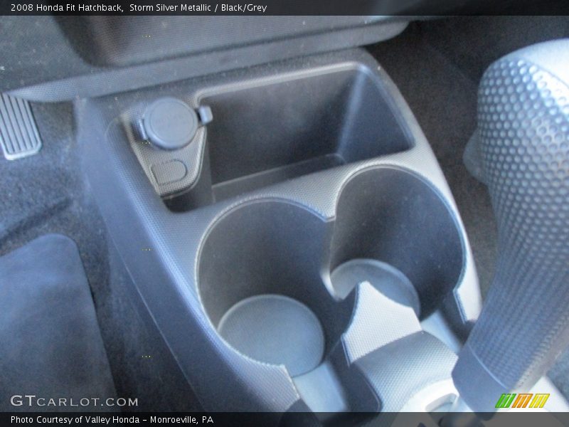 Storm Silver Metallic / Black/Grey 2008 Honda Fit Hatchback