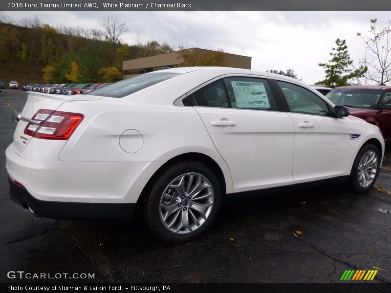 White Platinum / Charcoal Black 2016 Ford Taurus Limited AWD