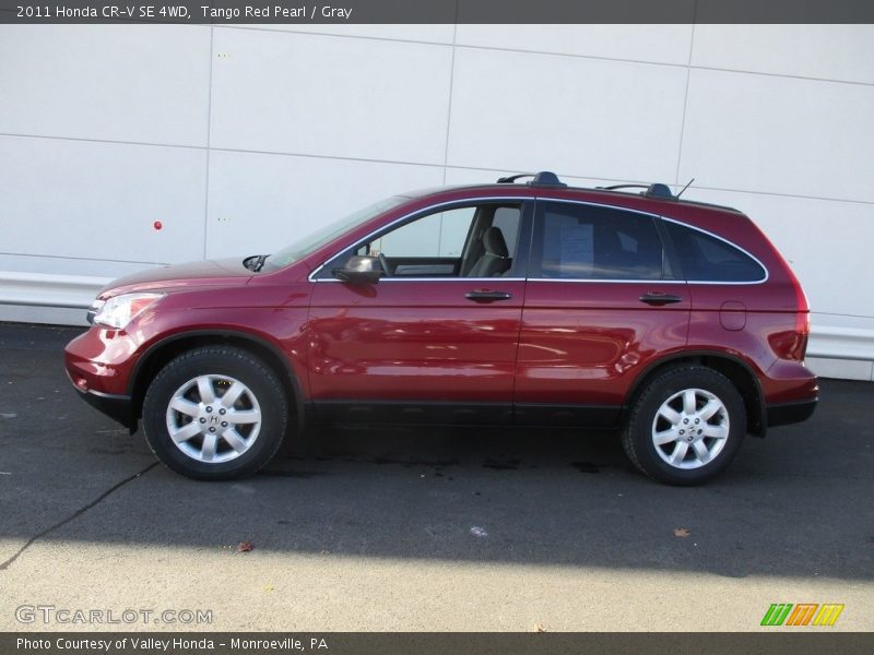 Tango Red Pearl / Gray 2011 Honda CR-V SE 4WD