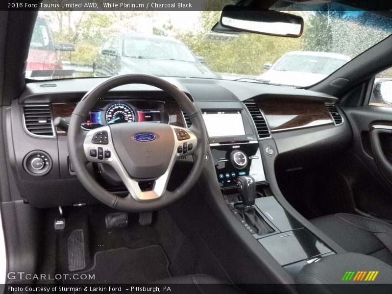 White Platinum / Charcoal Black 2016 Ford Taurus Limited AWD