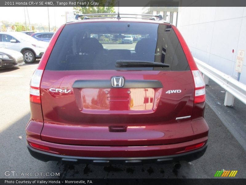 Tango Red Pearl / Gray 2011 Honda CR-V SE 4WD