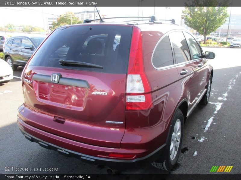 Tango Red Pearl / Gray 2011 Honda CR-V SE 4WD
