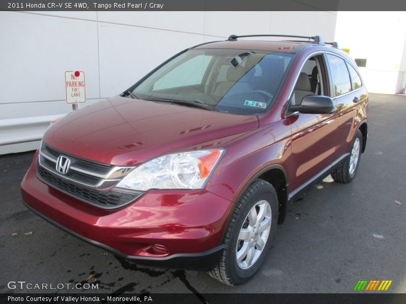 Tango Red Pearl / Gray 2011 Honda CR-V SE 4WD