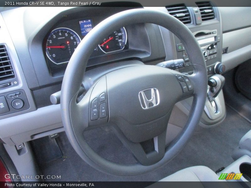 Tango Red Pearl / Gray 2011 Honda CR-V SE 4WD