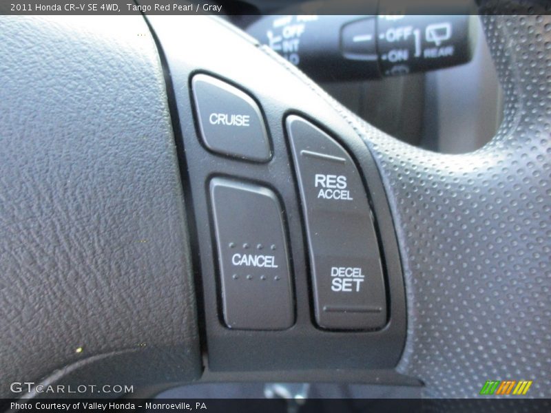Tango Red Pearl / Gray 2011 Honda CR-V SE 4WD
