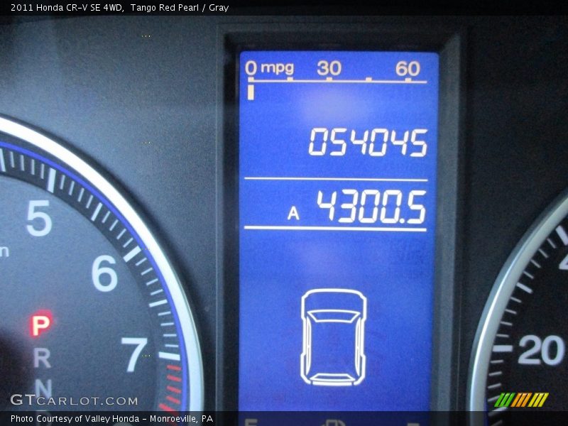 Tango Red Pearl / Gray 2011 Honda CR-V SE 4WD