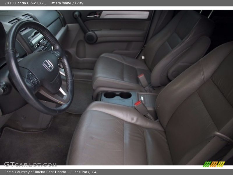 Taffeta White / Gray 2010 Honda CR-V EX-L