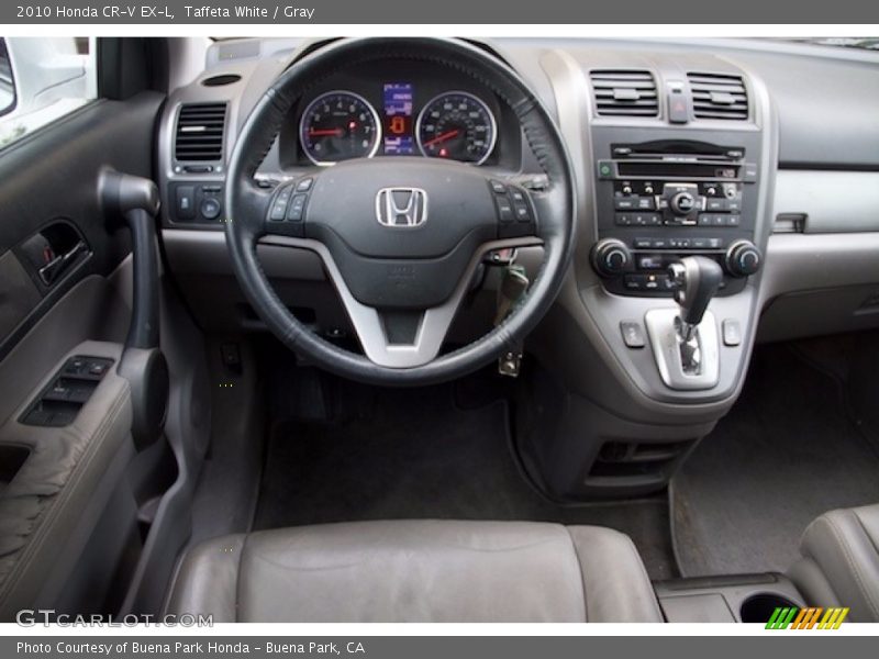 Taffeta White / Gray 2010 Honda CR-V EX-L