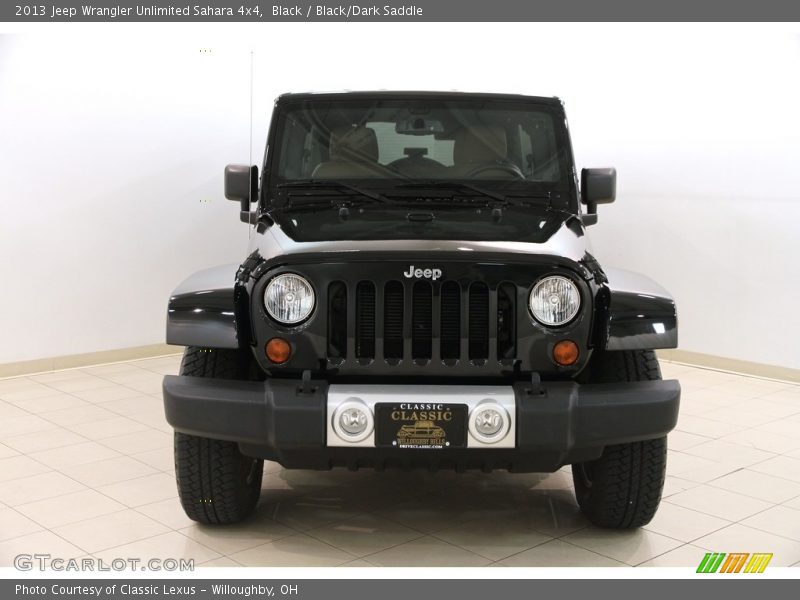 Black / Black/Dark Saddle 2013 Jeep Wrangler Unlimited Sahara 4x4