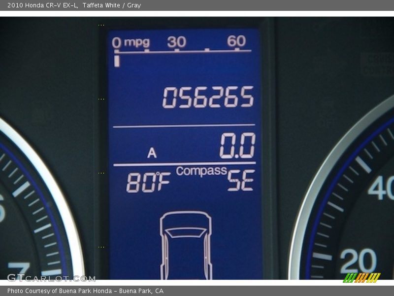 Taffeta White / Gray 2010 Honda CR-V EX-L