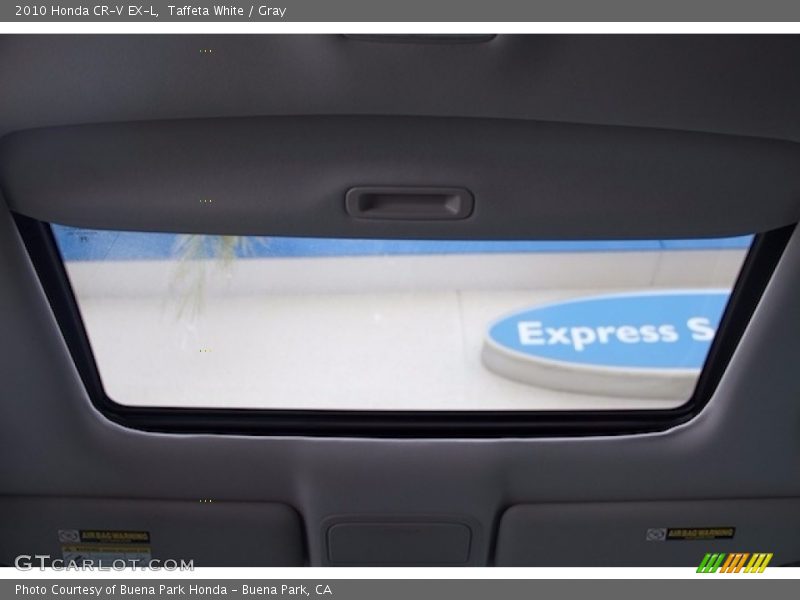 Taffeta White / Gray 2010 Honda CR-V EX-L