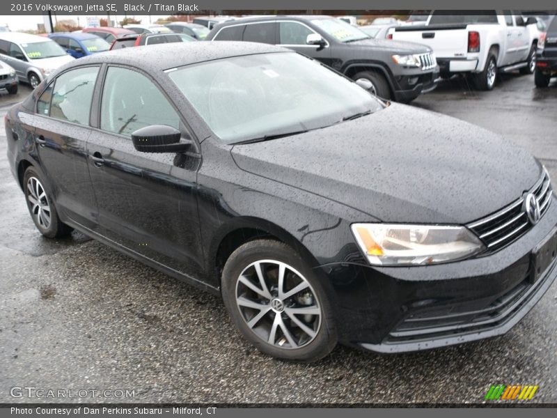 Black / Titan Black 2016 Volkswagen Jetta SE