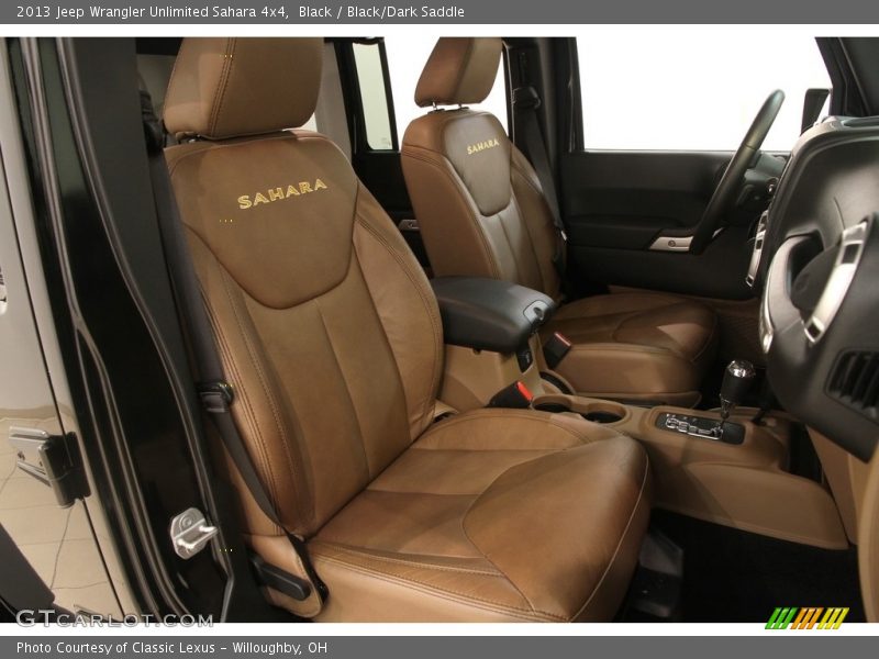 Black / Black/Dark Saddle 2013 Jeep Wrangler Unlimited Sahara 4x4