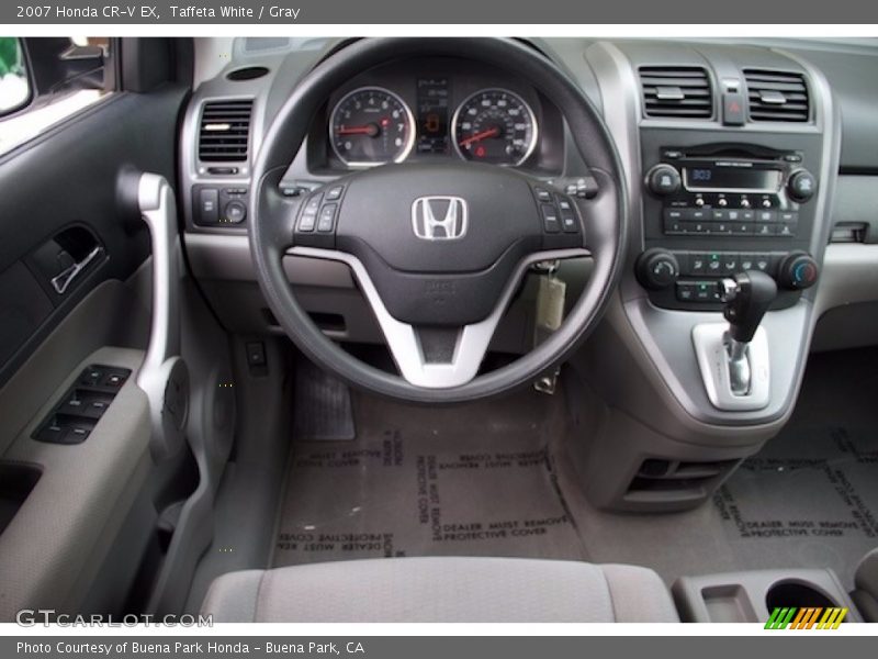 Taffeta White / Gray 2007 Honda CR-V EX