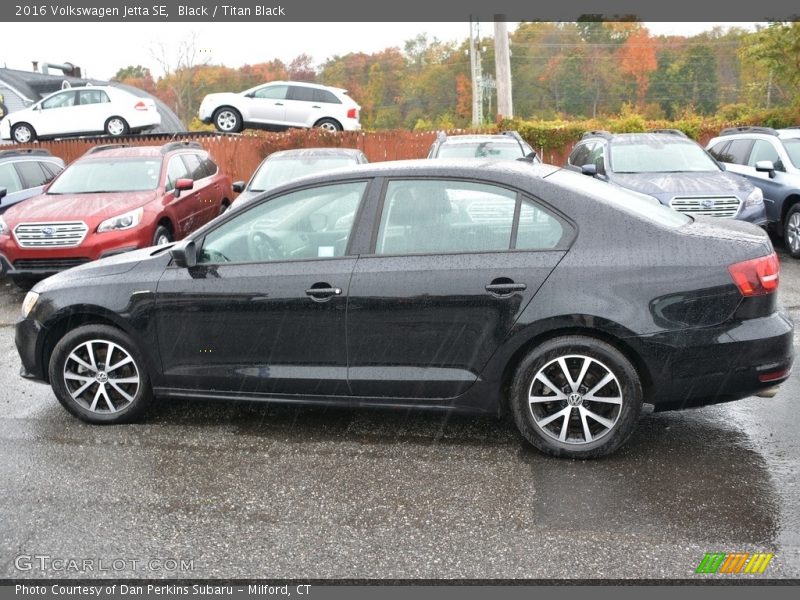 Black / Titan Black 2016 Volkswagen Jetta SE