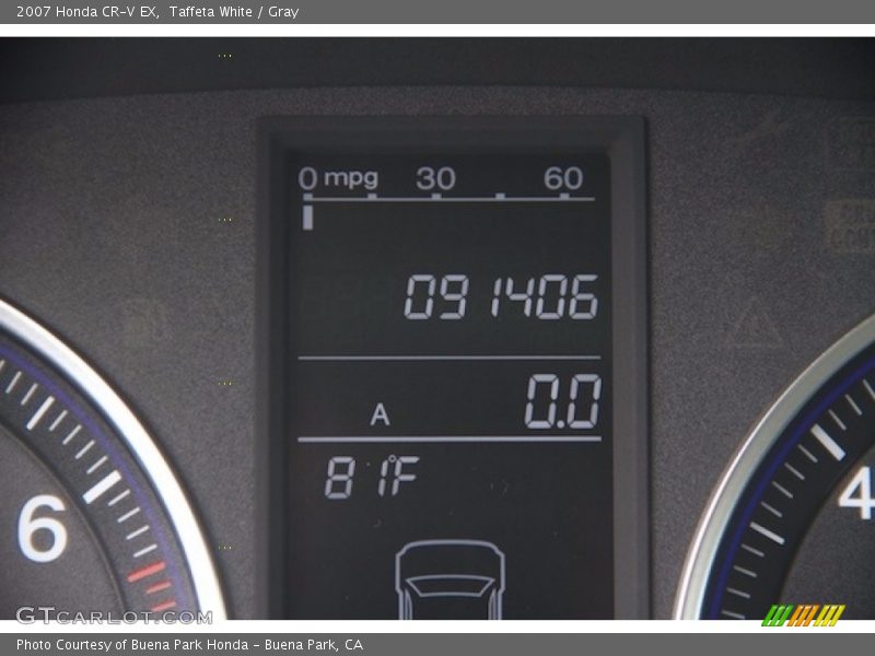 Taffeta White / Gray 2007 Honda CR-V EX