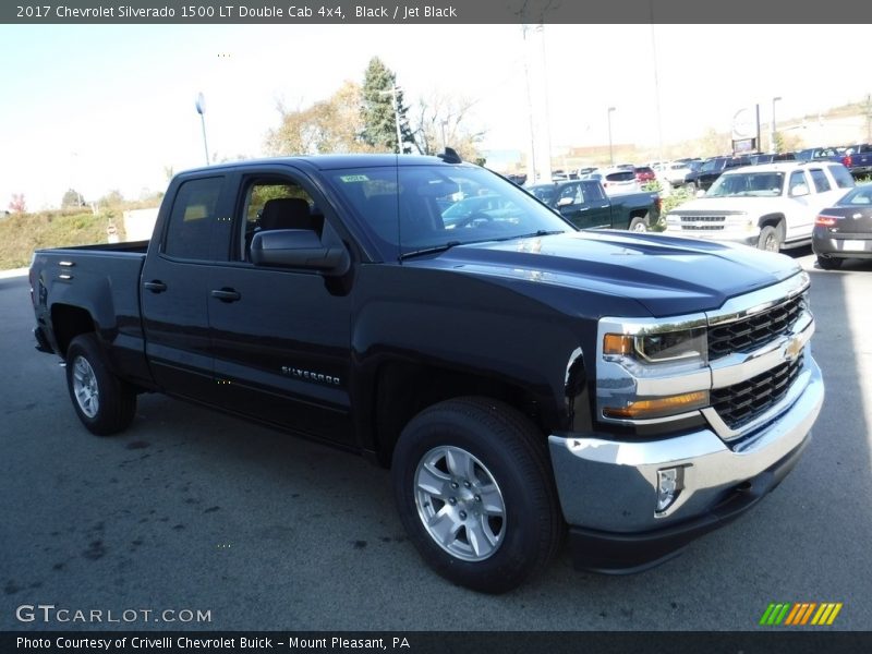 Black / Jet Black 2017 Chevrolet Silverado 1500 LT Double Cab 4x4