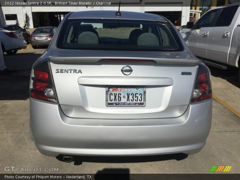 Brilliant Silver Metallic / Charcoal 2012 Nissan Sentra 2.0 SR