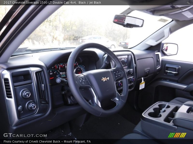 Black / Jet Black 2017 Chevrolet Silverado 1500 LT Double Cab 4x4