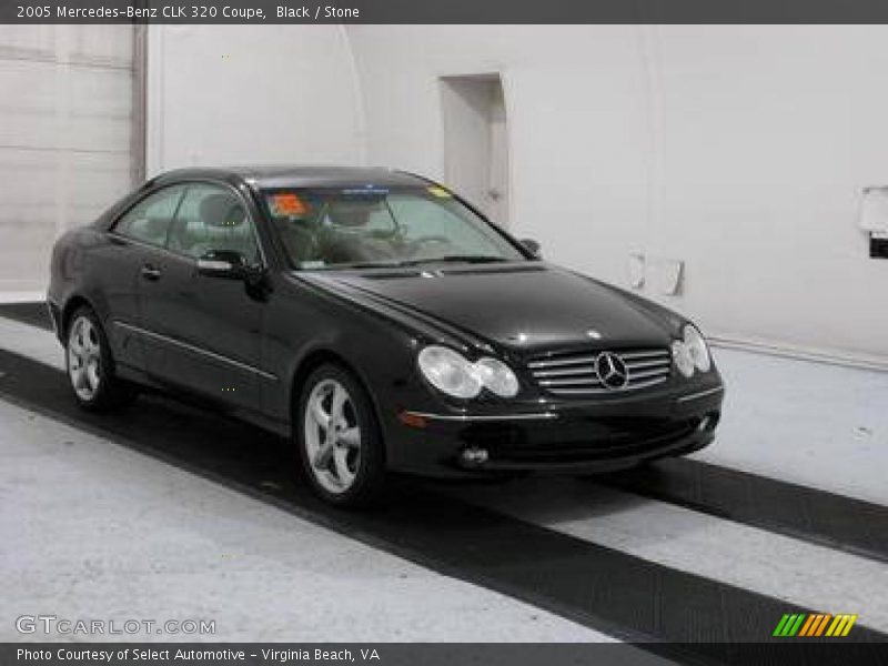 Black / Stone 2005 Mercedes-Benz CLK 320 Coupe