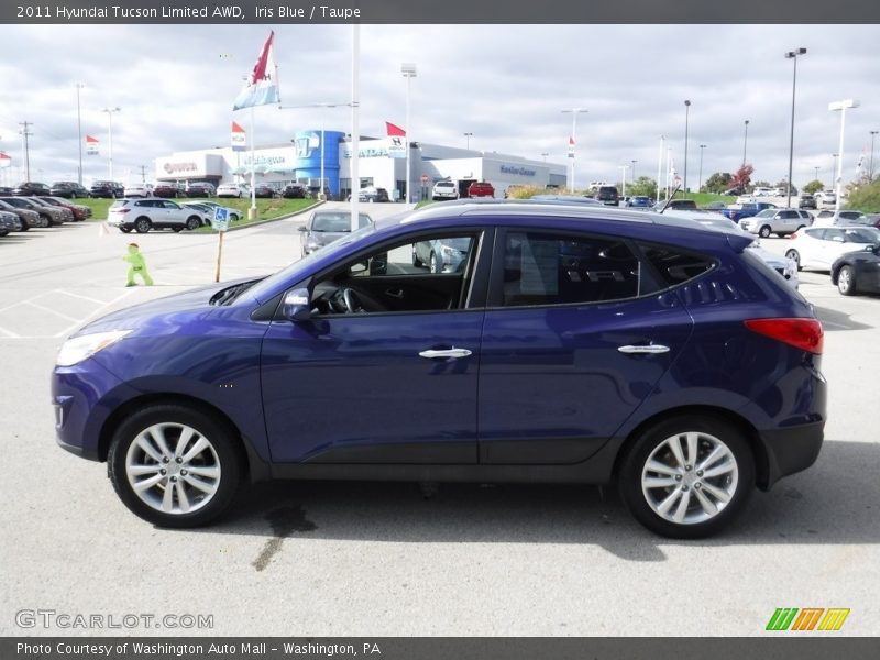 Iris Blue / Taupe 2011 Hyundai Tucson Limited AWD