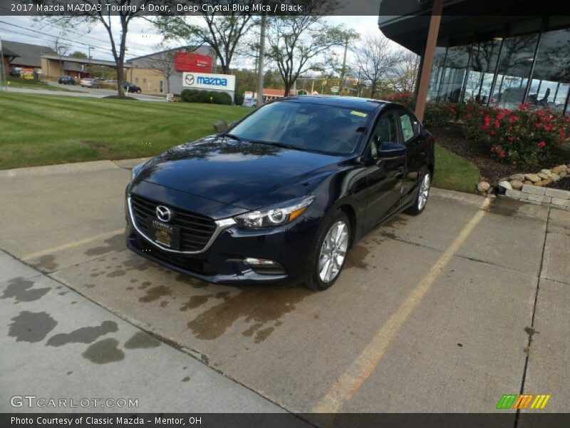 Deep Crystal Blue Mica / Black 2017 Mazda MAZDA3 Touring 4 Door