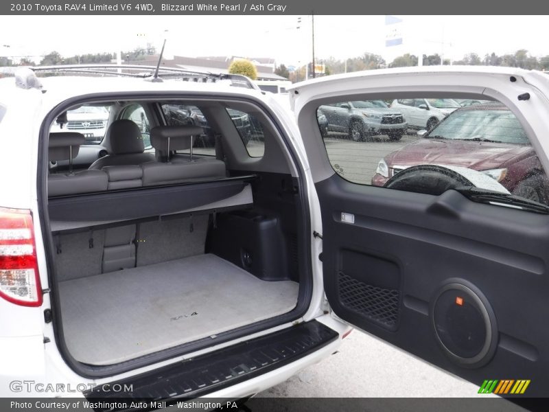Blizzard White Pearl / Ash Gray 2010 Toyota RAV4 Limited V6 4WD