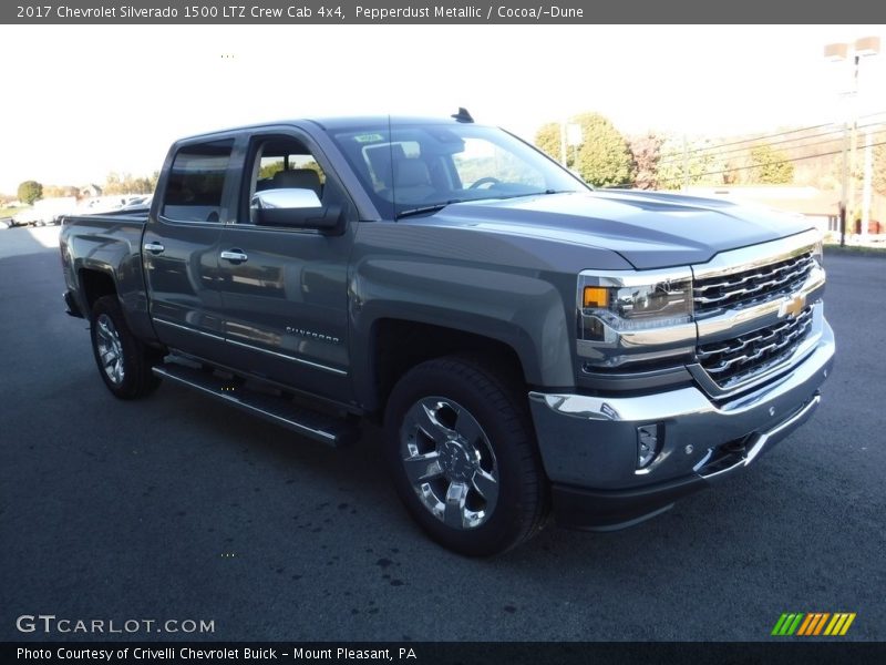 Pepperdust Metallic / Cocoa/­Dune 2017 Chevrolet Silverado 1500 LTZ Crew Cab 4x4