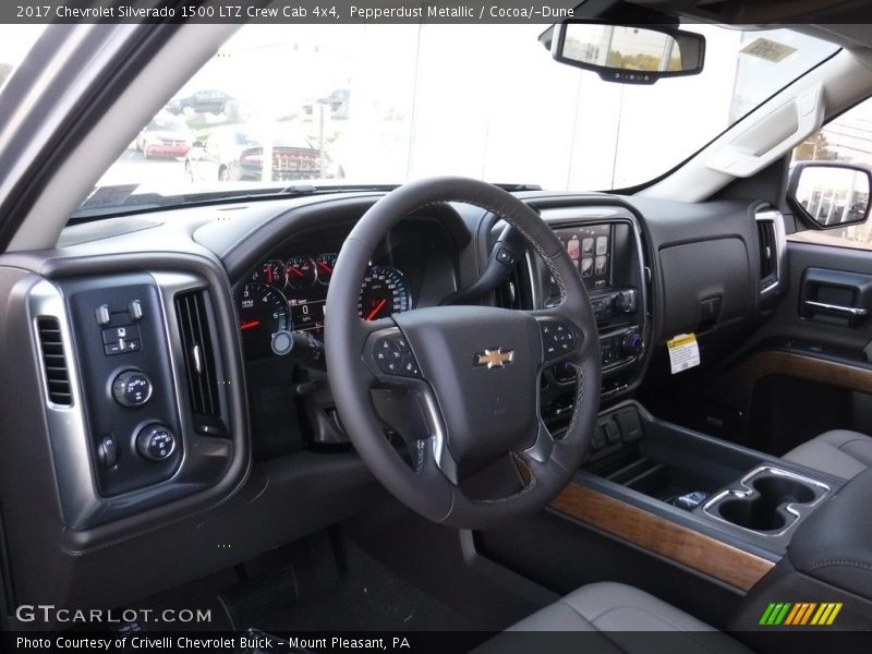 Pepperdust Metallic / Cocoa/­Dune 2017 Chevrolet Silverado 1500 LTZ Crew Cab 4x4