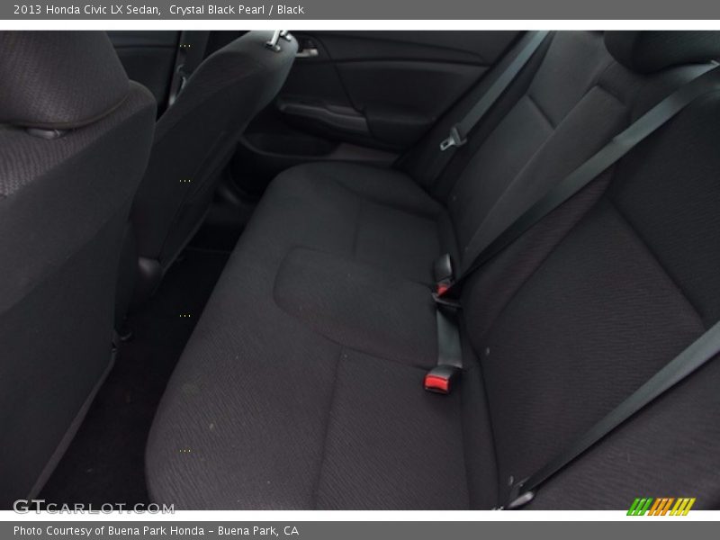 Crystal Black Pearl / Black 2013 Honda Civic LX Sedan