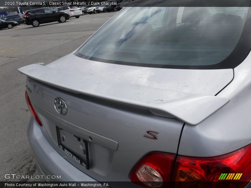 Classic Silver Metallic / Dark Charcoal 2010 Toyota Corolla S