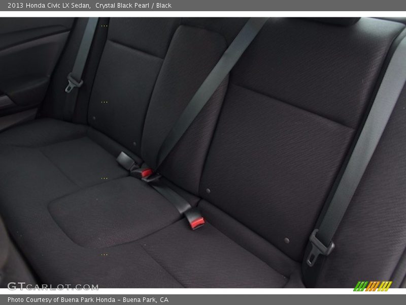 Crystal Black Pearl / Black 2013 Honda Civic LX Sedan