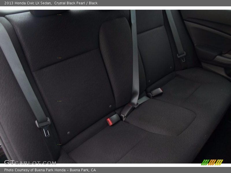 Crystal Black Pearl / Black 2013 Honda Civic LX Sedan