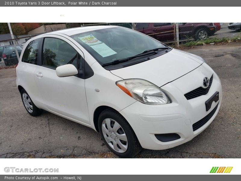 Polar White / Dark Charcoal 2010 Toyota Yaris 3 Door Liftback