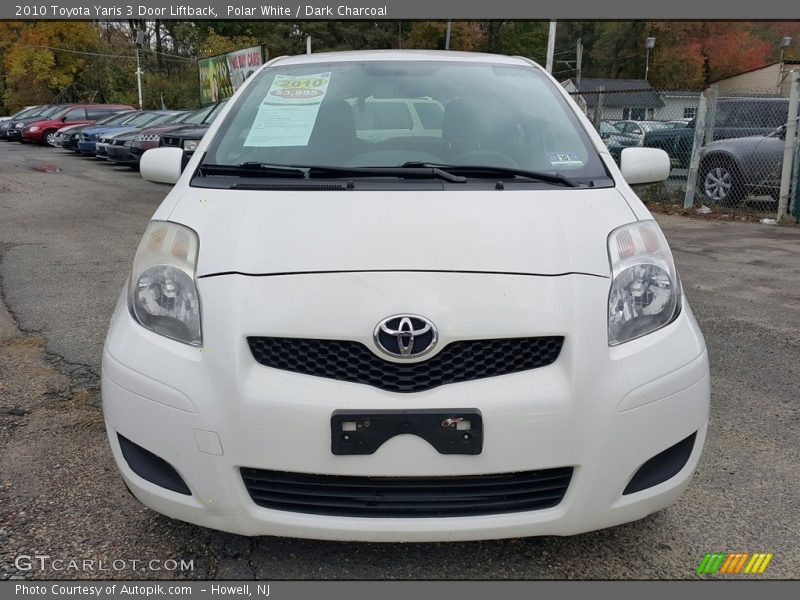 Polar White / Dark Charcoal 2010 Toyota Yaris 3 Door Liftback