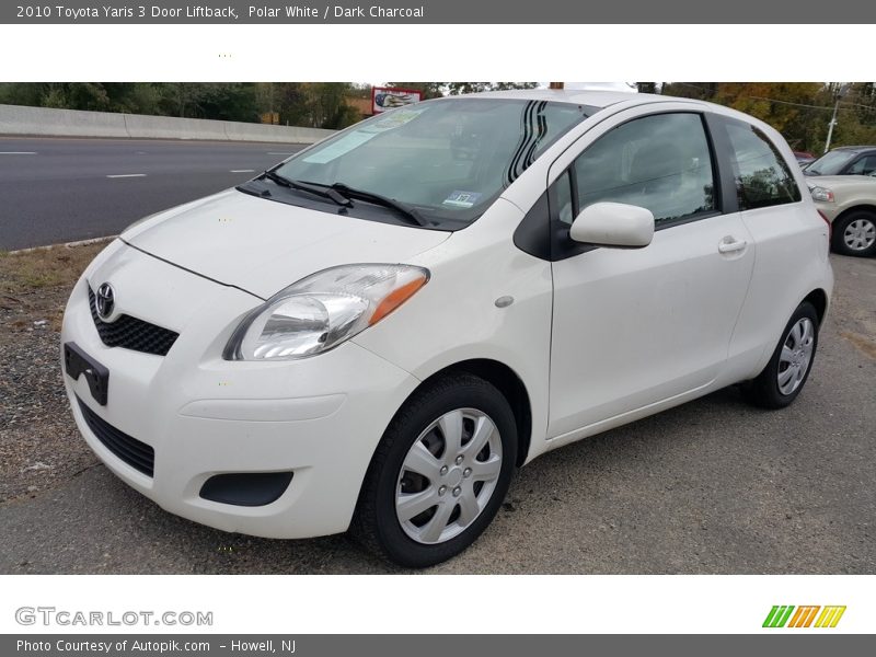 Polar White / Dark Charcoal 2010 Toyota Yaris 3 Door Liftback