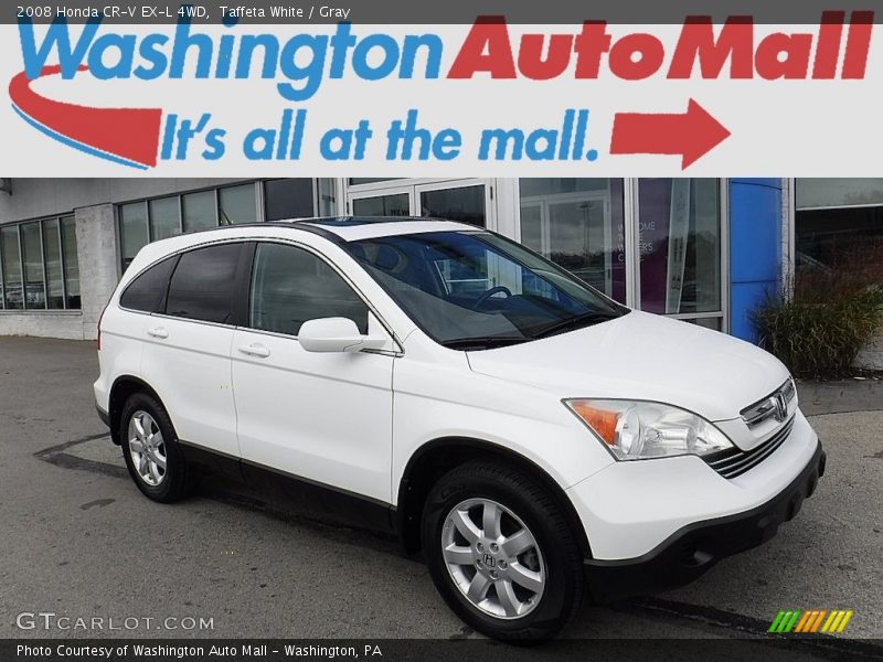 Taffeta White / Gray 2008 Honda CR-V EX-L 4WD