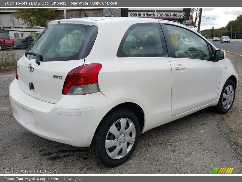 Polar White / Dark Charcoal 2010 Toyota Yaris 3 Door Liftback