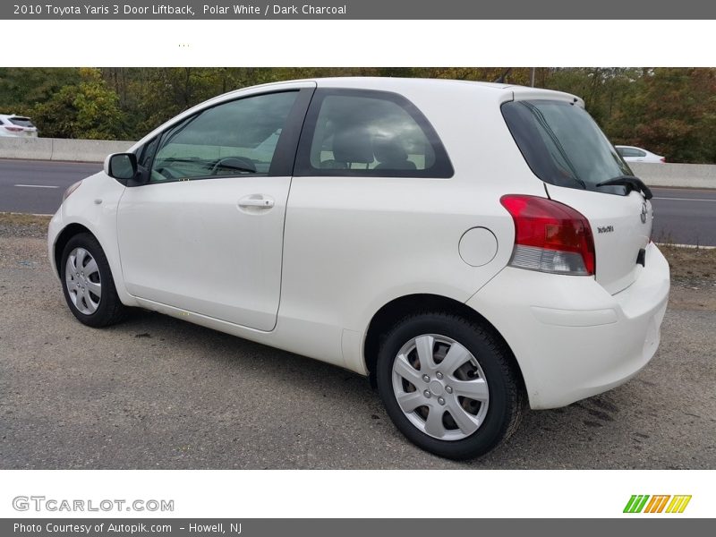 Polar White / Dark Charcoal 2010 Toyota Yaris 3 Door Liftback