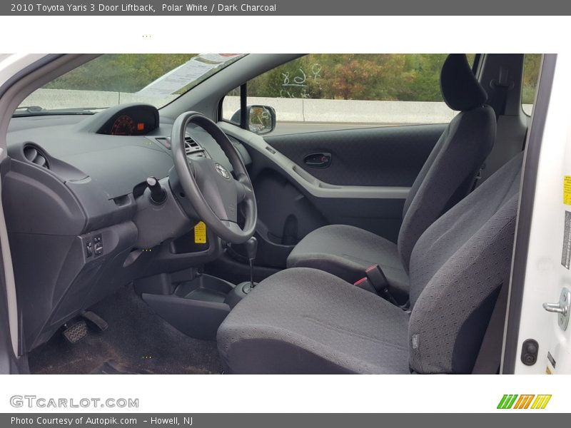 Polar White / Dark Charcoal 2010 Toyota Yaris 3 Door Liftback