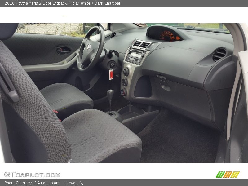 Polar White / Dark Charcoal 2010 Toyota Yaris 3 Door Liftback
