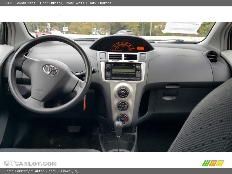 Polar White / Dark Charcoal 2010 Toyota Yaris 3 Door Liftback