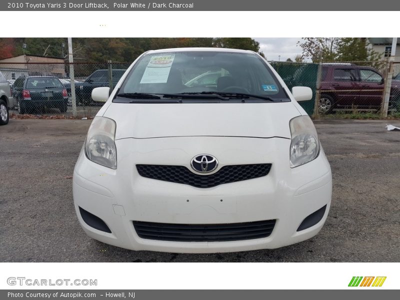 Polar White / Dark Charcoal 2010 Toyota Yaris 3 Door Liftback