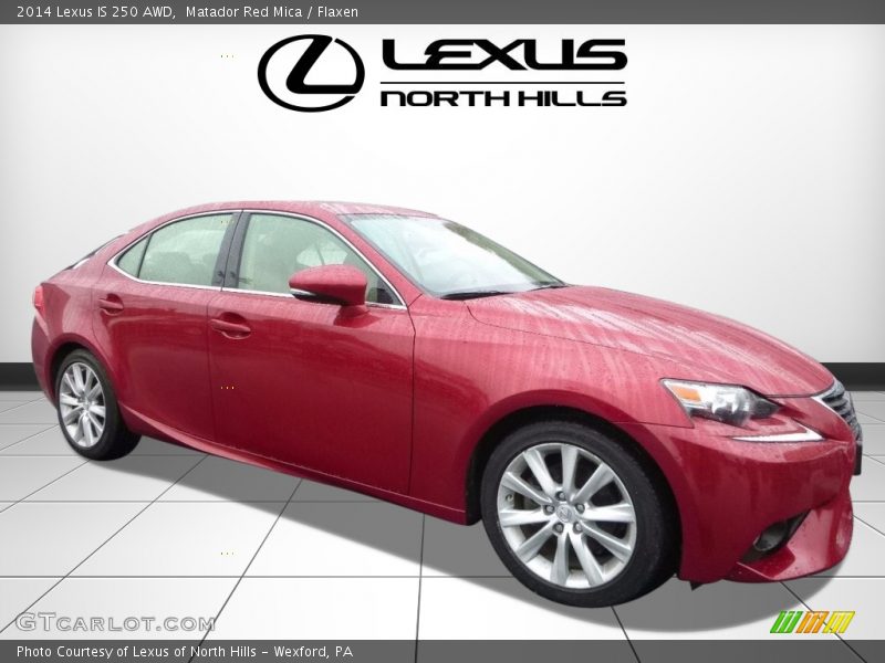 Matador Red Mica / Flaxen 2014 Lexus IS 250 AWD