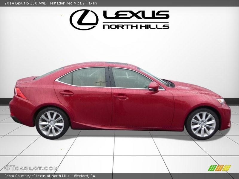 Matador Red Mica / Flaxen 2014 Lexus IS 250 AWD