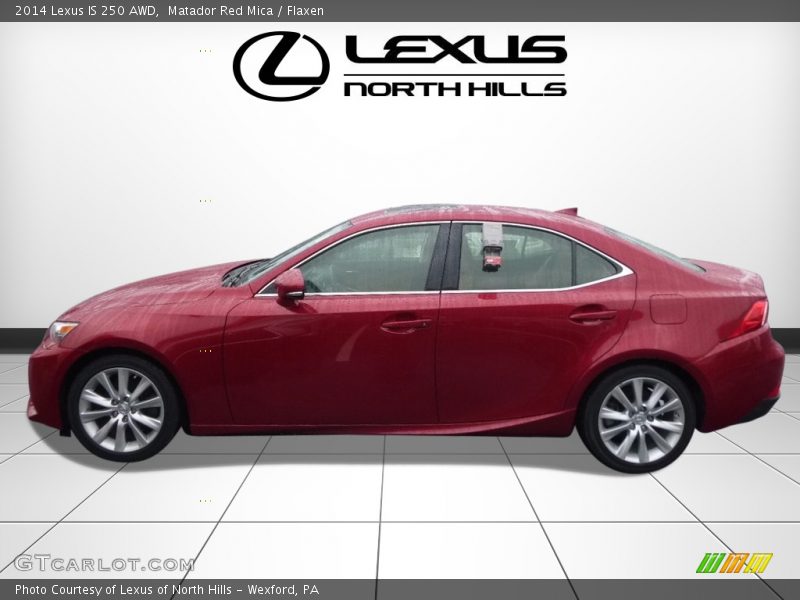 Matador Red Mica / Flaxen 2014 Lexus IS 250 AWD