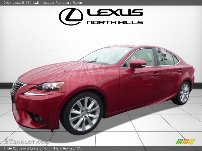 Matador Red Mica / Flaxen 2014 Lexus IS 250 AWD