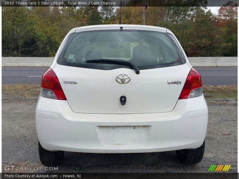 Polar White / Dark Charcoal 2010 Toyota Yaris 3 Door Liftback
