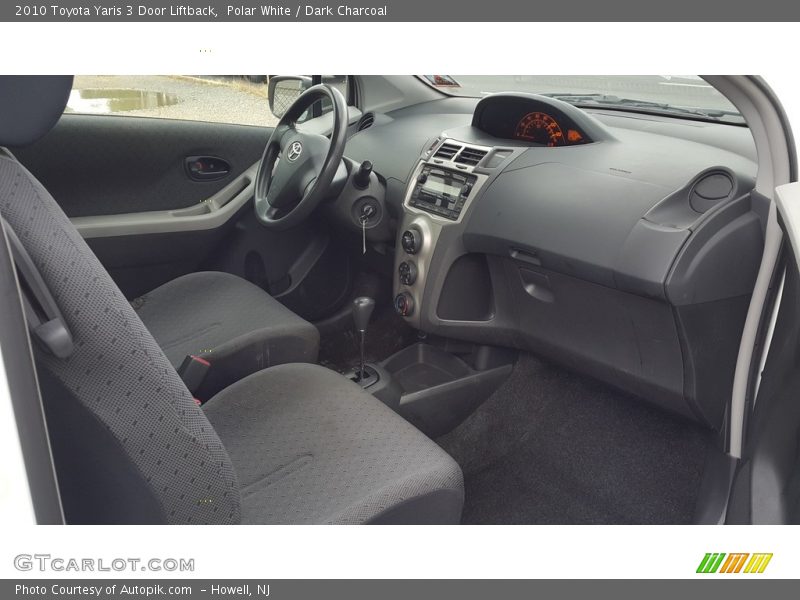 Polar White / Dark Charcoal 2010 Toyota Yaris 3 Door Liftback
