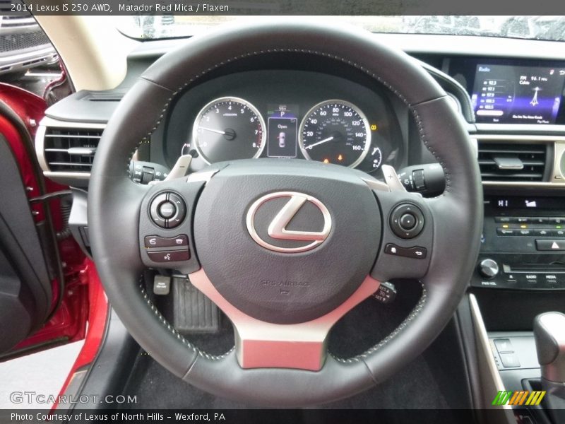 Matador Red Mica / Flaxen 2014 Lexus IS 250 AWD